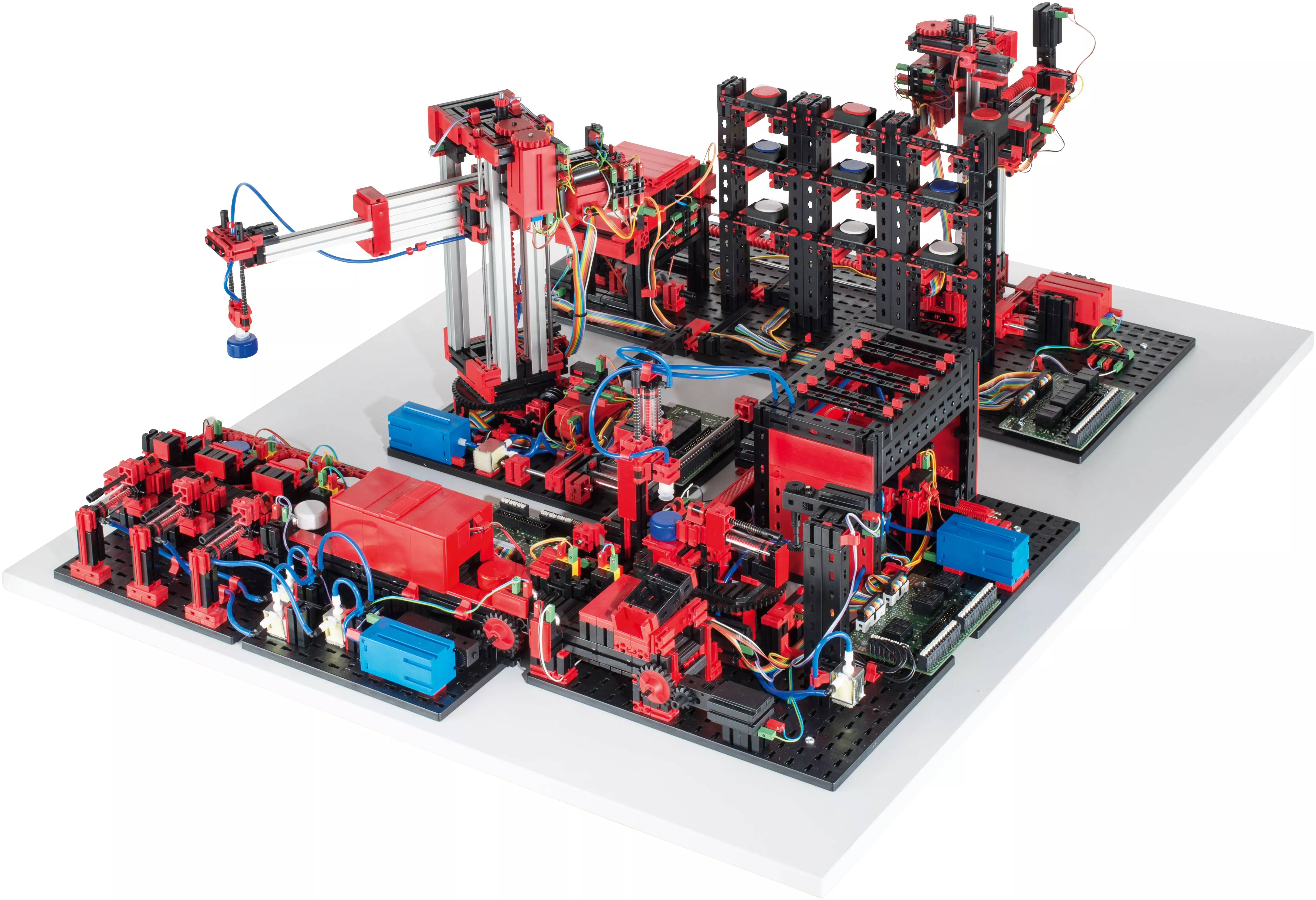 Voice control system for a model factory